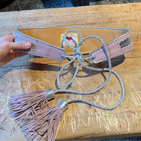 World Family Designs Accessories - World Family Designs from Ibiza! Women's Hand Crafted Leather Belt with Tassels